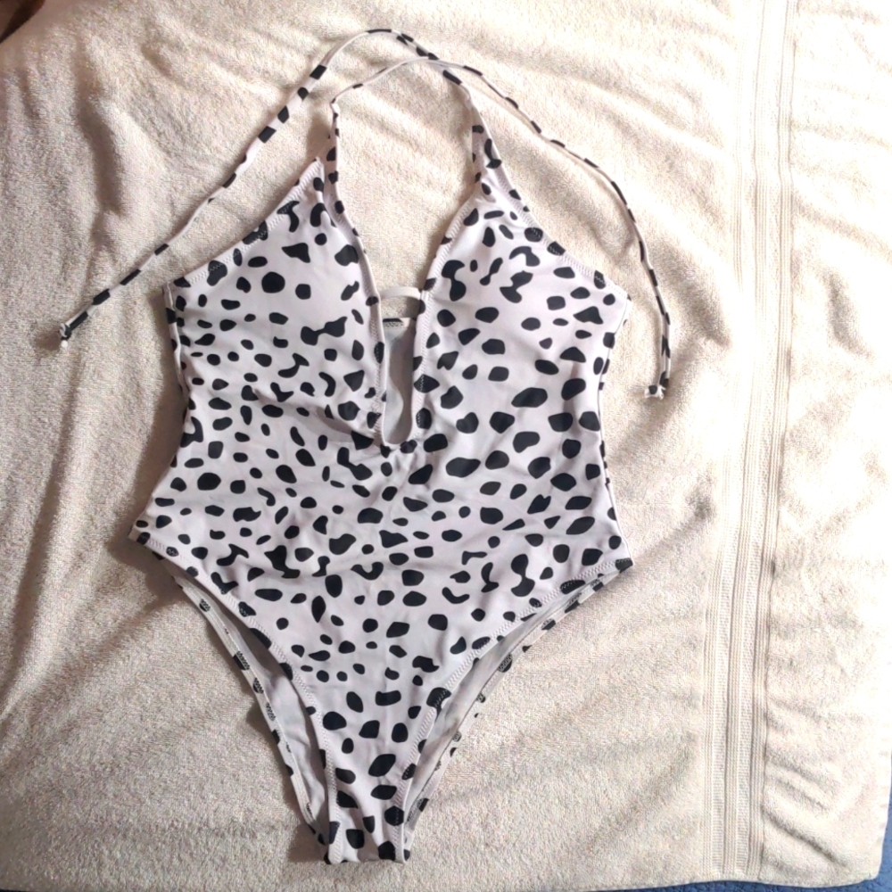 Animal print swimsuit
